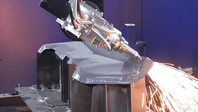 Komponen keluli terbentuk panas